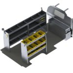 Aluminum Van Shelving Package, Chevrolet Express, 155”  WB - GSL-27