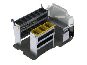 Aluminum Van Shelving Package, Ford Transit Connect Long WB - TCL-27