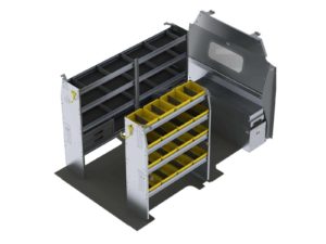Aluminum Van Shelving Package, Ford Transit Med Roof, 130”  WB - FTR-27