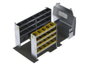 Aluminum Van Shelving Package, Ford Transit Med Roof, 148”  WB - FTM-27