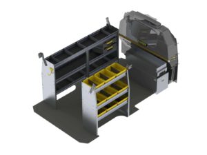 Aluminum Van Shelving Package, Mercedes Metris All WB - MML-27