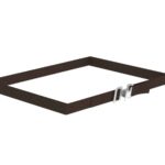 Black Nylon Strap 1" Wide X 72" Long, Chrome Plated Buckle