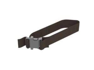 Black Nylon Strap, 2" Wide X 28" Long, Plastic Buckle