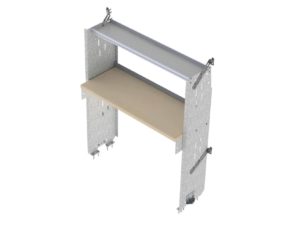 Cargo Van Shelving System, Square Back