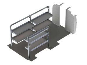Delivery Van Shelving Package, Chevrolet Express, 155”  WB - GSL-19