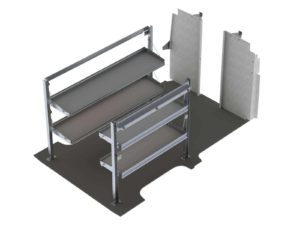 Delivery Van Shelving Package, Nissan NV Low Roof - NVL-19