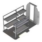Delivery Van Shelving Package, Mercedes Sprinter, 144”  WB - DHS-19
