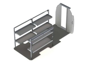 Delivery Van Shelving Package, Mercedes Sprinter, 170”  WB - DHL-19