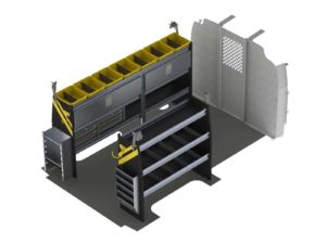Electrician Van Shelving Package, Chevrolet Express, 135”  WB - GSR-11
