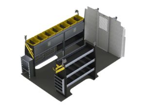 Electrician Van Shelving Package, Nissan NV Low Roof - NVL-11