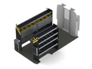 Electrician Van Shelving Package, RAM ProMaster, 159”  WB - RPL-11