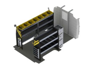 HVAC Van Shelving Package, Chevrolet Express, 135”  WB - GSR-12