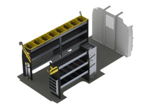 HVAC Van Shelving Package, Chevrolet Express, 155”  WB - GSL-12