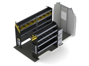 HVAC Van Shelving Package, Ford Transit Med Roof, 148”  WB - FTM-12