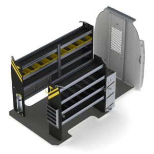 HVAC Van Shelving Package, Mercedes Sprinter, 144”  WB - DHS-12