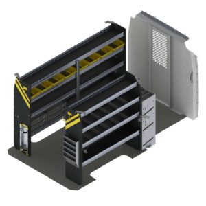 HVAC Van Shelving Package, Mercedes Sprinter, 144”  WB - DLS-12