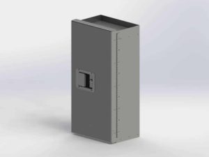 Lockable Refrigerant Rack Cabinet, 24"H, Assy