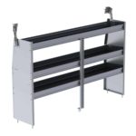 N4 Series Cargo Van Shelving, 72" Wide, 3 Trays