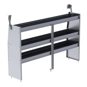 N4 Series Cargo Van Shelving, 72" Wide, 3 Trays