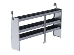 N4 Series Cargo Van Shelving, 84" Wide, 3 Trays