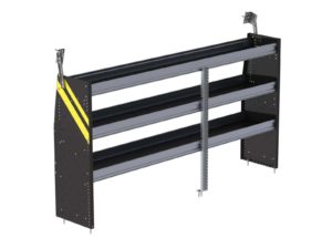 N4 Series Cargo Van Shelving, 84" Wide, 3 Trays
