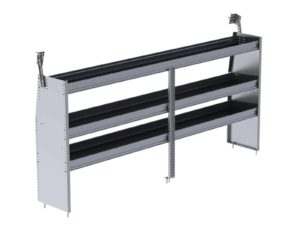N4 Series Cargo Van Shelving, 96" Wide, 3 Trays