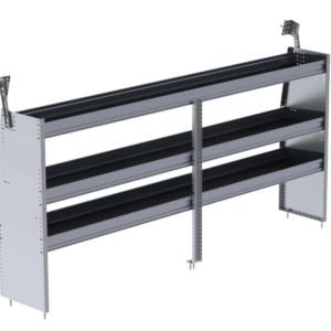 N4 Series Cargo Van Shelving, 96" Wide, 3 Trays