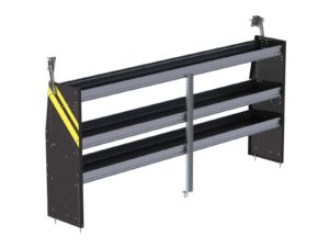 N4 Series Cargo Van Shelving, 96" Wide, 3 Trays