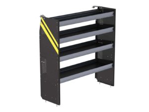N5 Series Cargo Van Shelving, 60" Wide, 4 Trays