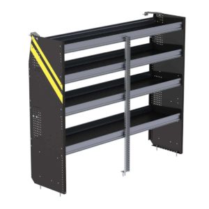 N5 Series Cargo Van Shelving, 72" Wide, 4 Trays