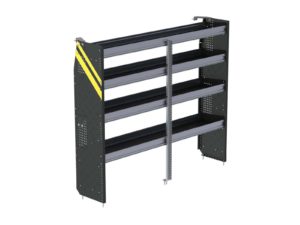 N5 Series Cargo Van Shelving, 72" Wide, 4 Trays