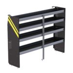 N5 Series Cargo Van Shelving, 84" Wide, 4 Trays