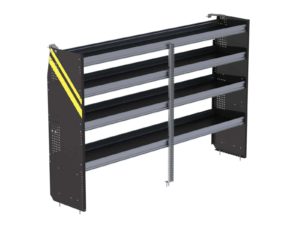N5 Series Cargo Van Shelving, 96" Wide, 4 Trays