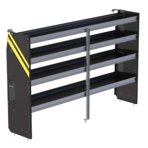 N5 Series Cargo Van Shelving, 96" Wide, 4 Trays