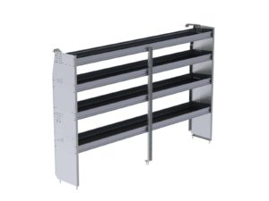 N5 Series Cargo Van Shelving, 96" Wide, 4 Trays