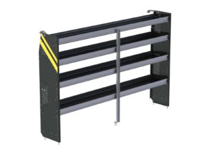 N5 Series Cargo Van Shelving, 96" Wide, 4 Trays