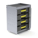 Partskeeper Organizer Storage Cabinet + 4 Carry Cases