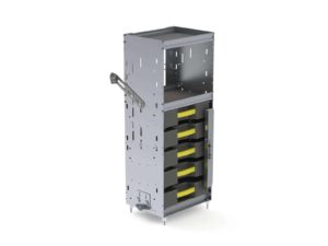 Partskeeper Organizer Storage Cabinet + 5 Carry Cases