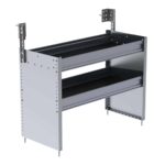 S2 Series Cargo Van Shelving, 36" Wide, 2 Trays
