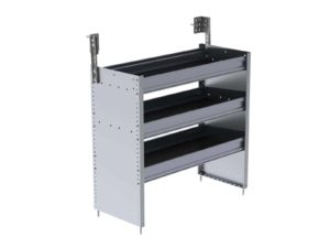 S3 Series Cargo Van Shelving, 36" Wide, 3 Trays