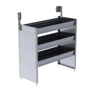 S3 Series Cargo Van Shelving, 36" Wide, 3 Trays