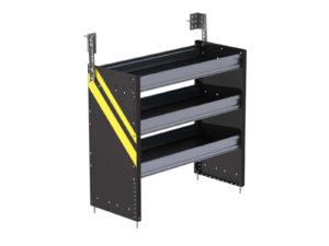 S3 Series Cargo Van Shelving, 36" Wide, 3 Trays