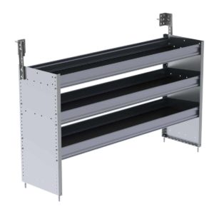 S3 Series Cargo Van Shelving, 60" Wide, 3 Trays