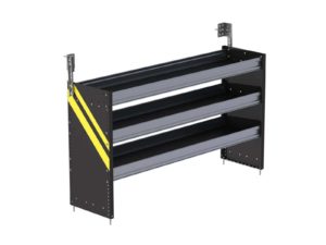 S3 Series Cargo Van Shelving, 60" Wide, 3 Trays