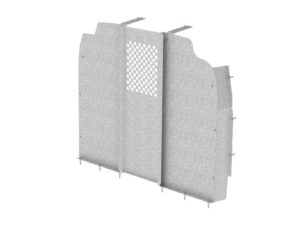 Straight Van Partition with Perforated Window, No Access, Steel, Full Size Van - C20-GS