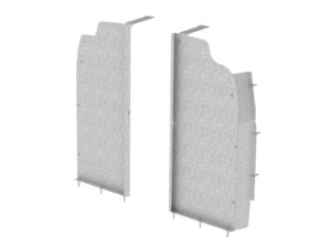 Straight Walk Through Van Partition, Steel, Full Size Van - C24-GS