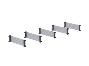 Van Shelving Set of 5 Dividers with Clips, 12" depth