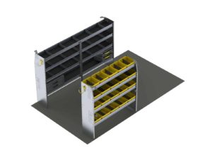 Aluminum Van Shelving Package, 10' Box Truck/Enclosed Trailer - BTS-27