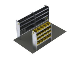 Aluminum Van Shelving Package, 14' Box Truck/Enclosed Trailer - BTL-27