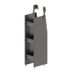 N4 Series Cargo Van Shelving, Bookshelf, 12" Wide, 3 Trays - N4-RA12-3